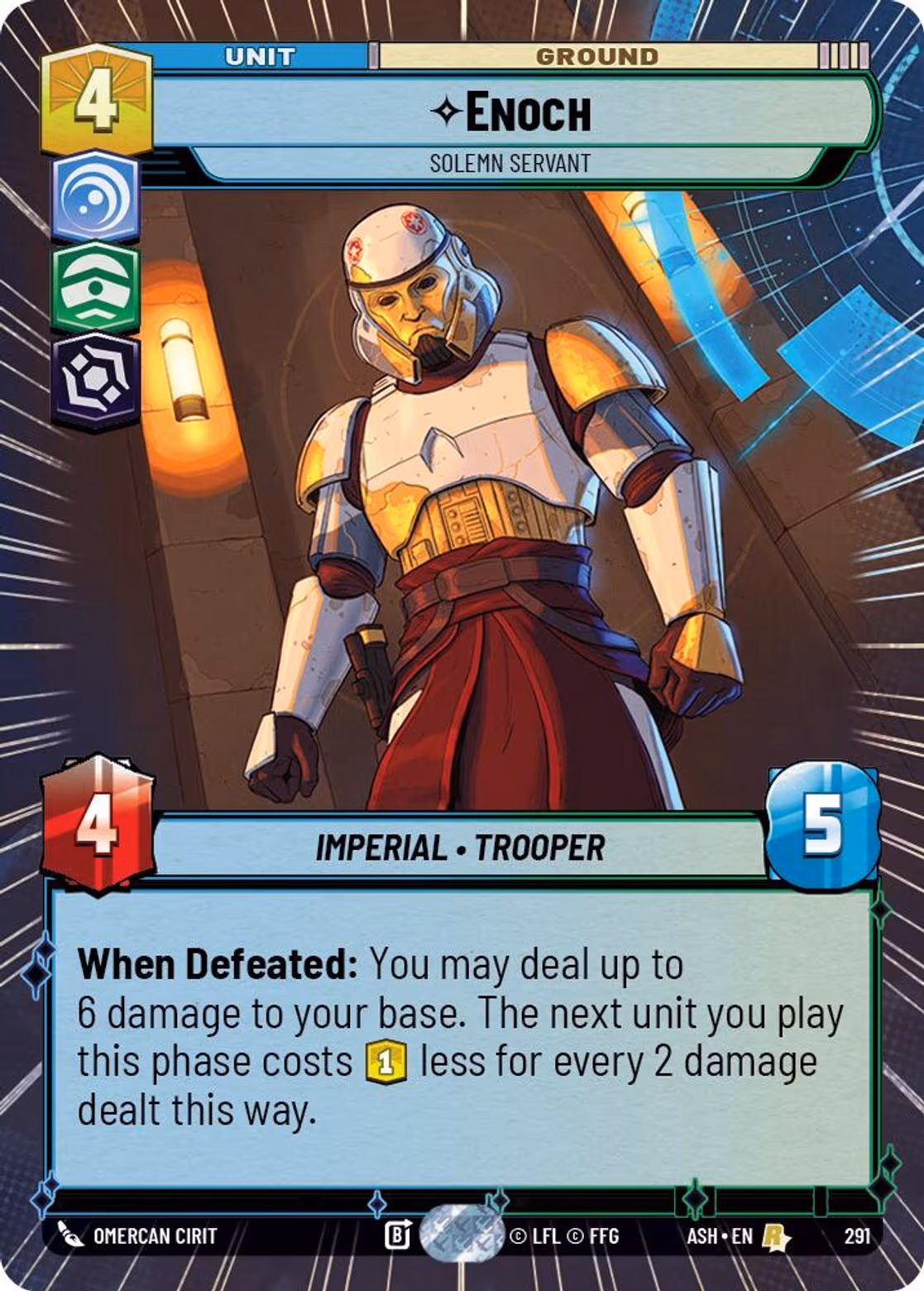 Enoch - Solemn Servant ASH-291 Hyperspace Star Wars Unlimited card