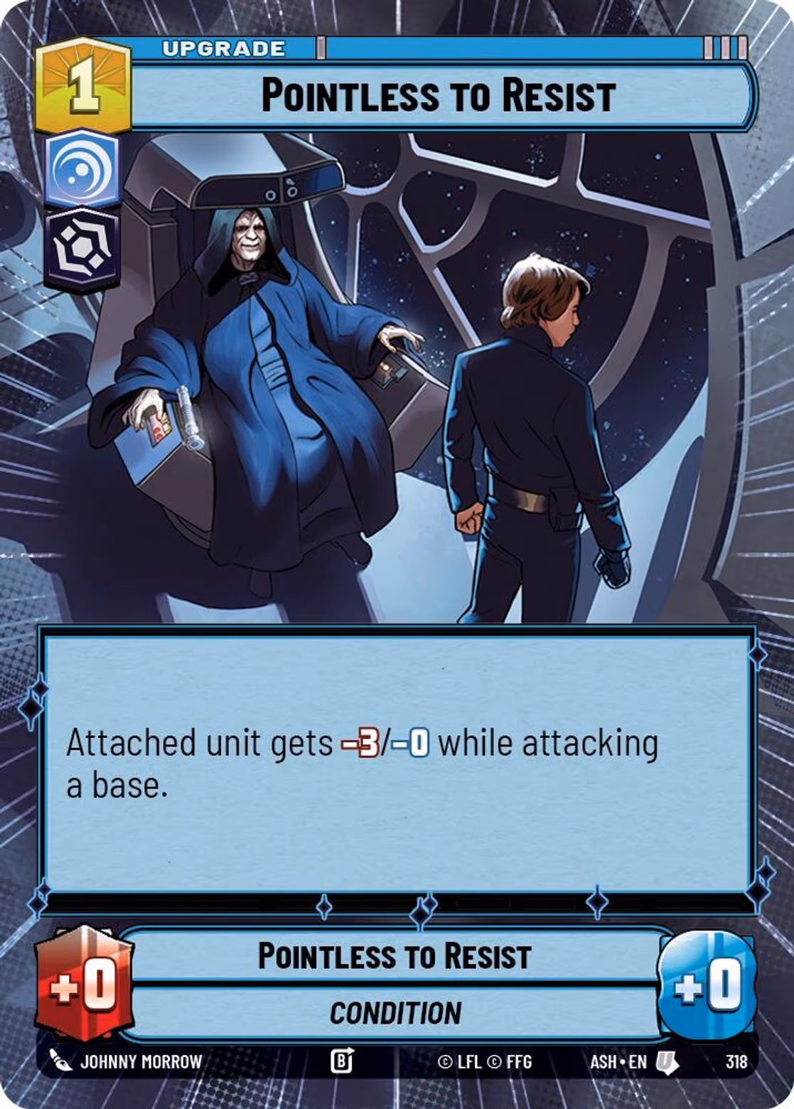 Pointless to Resist ASH-318 Hyperspace Star Wars Unlimited card