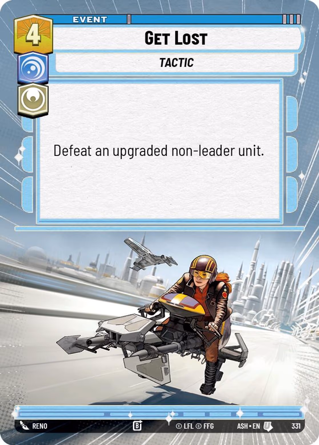 Get Lost ASH-331 Hyperspace Star Wars Unlimited card