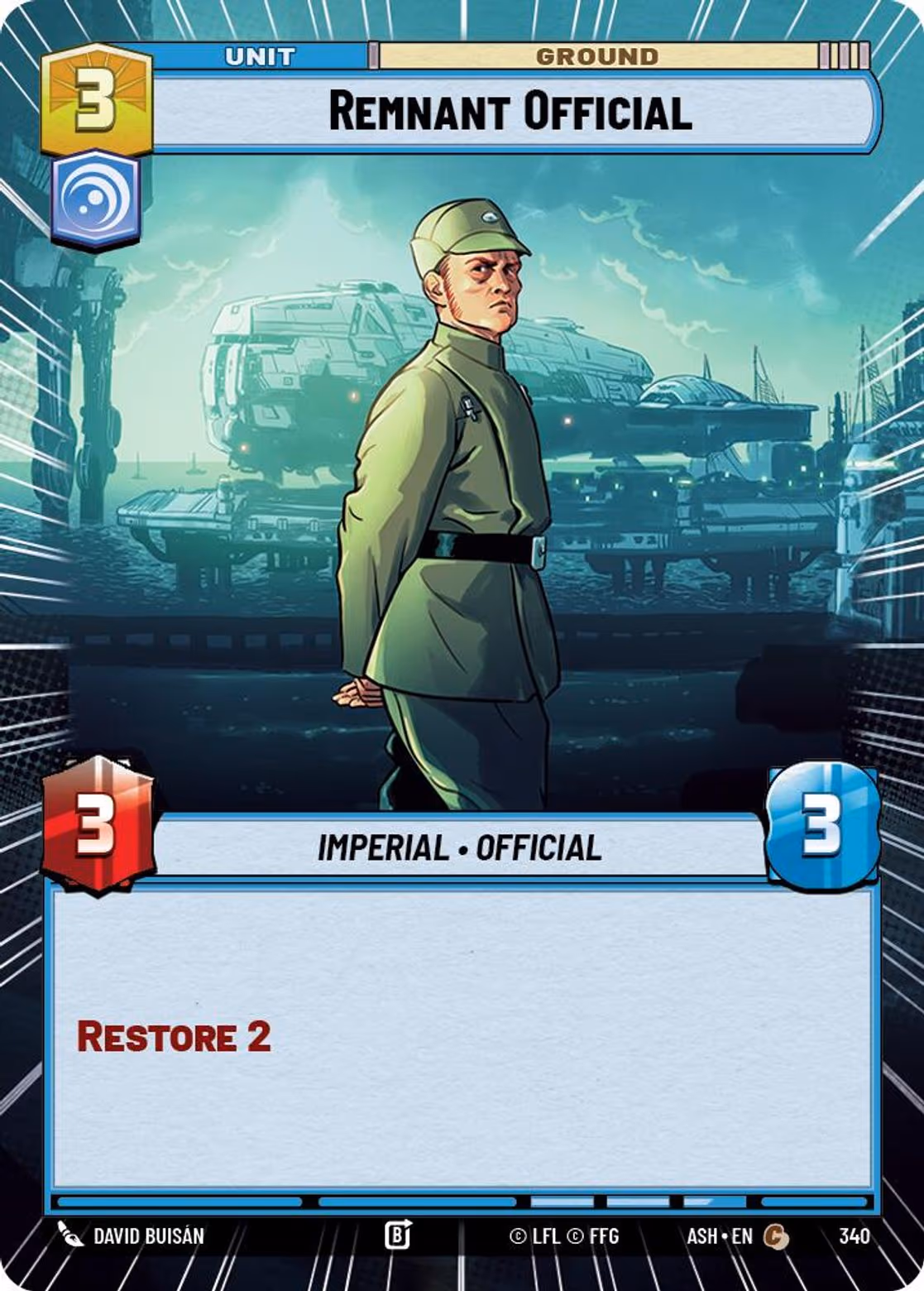 Remnant Official ASH-340 Hyperspace Star Wars Unlimited card
