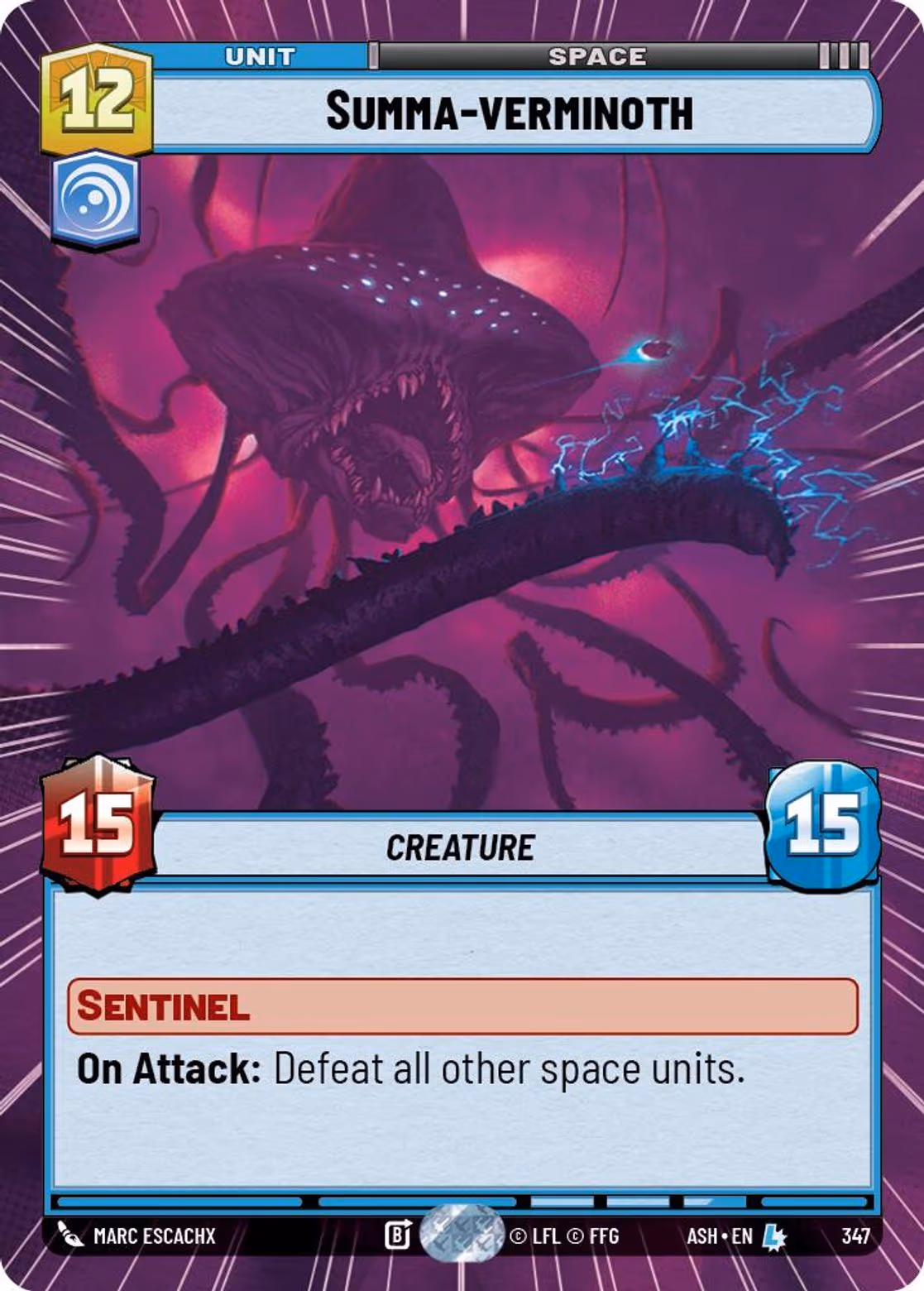 Summa-verminoth ASH-347 Hyperspace Star Wars Unlimited card