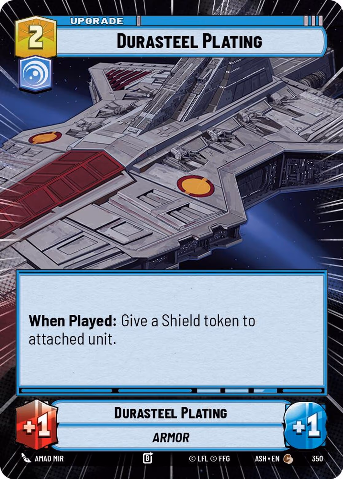 Durasteel Plating ASH-350 Hyperspace Star Wars Unlimited card