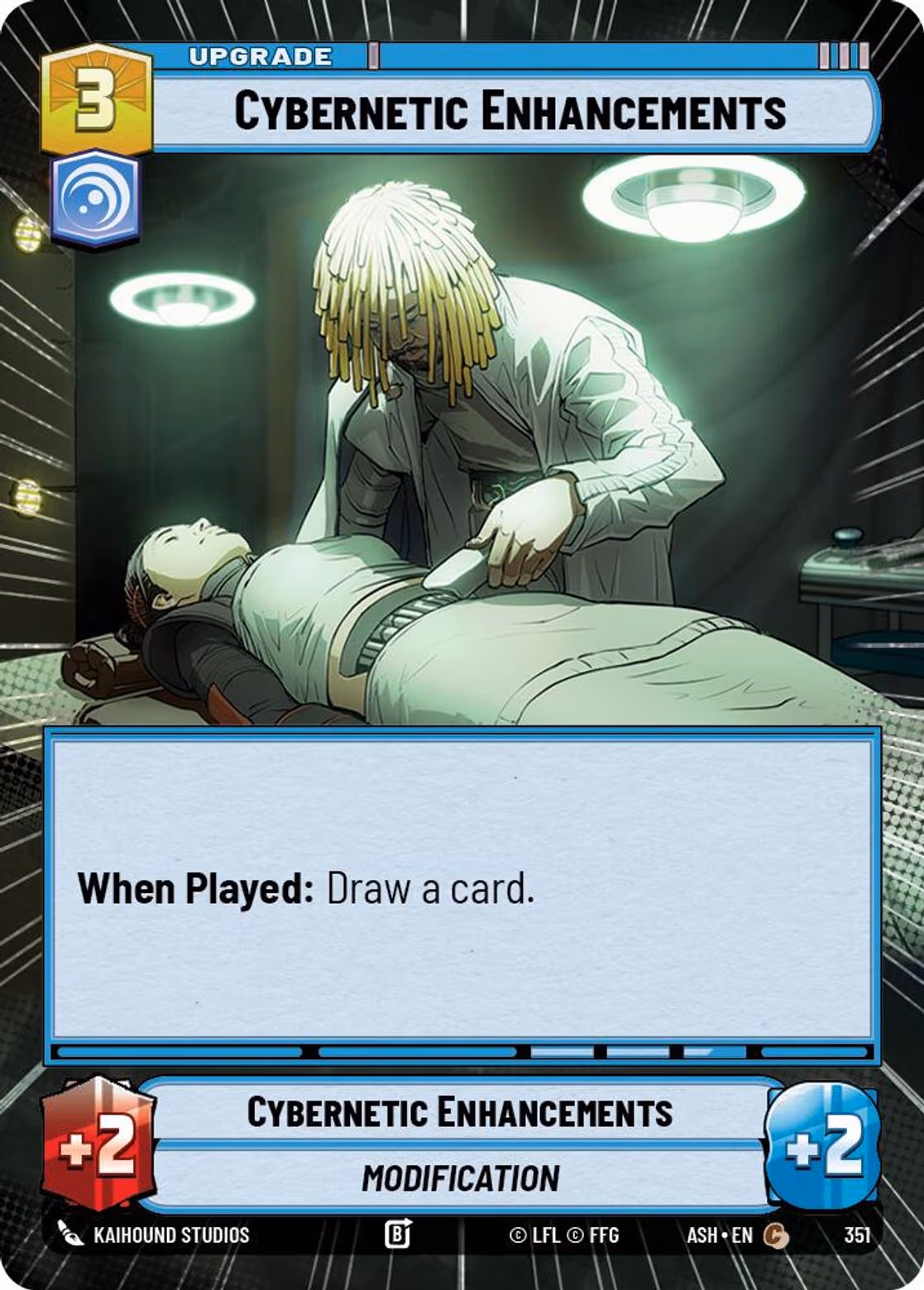 Cybernetic Enhancements ASH-351 Hyperspace Star Wars Unlimited card