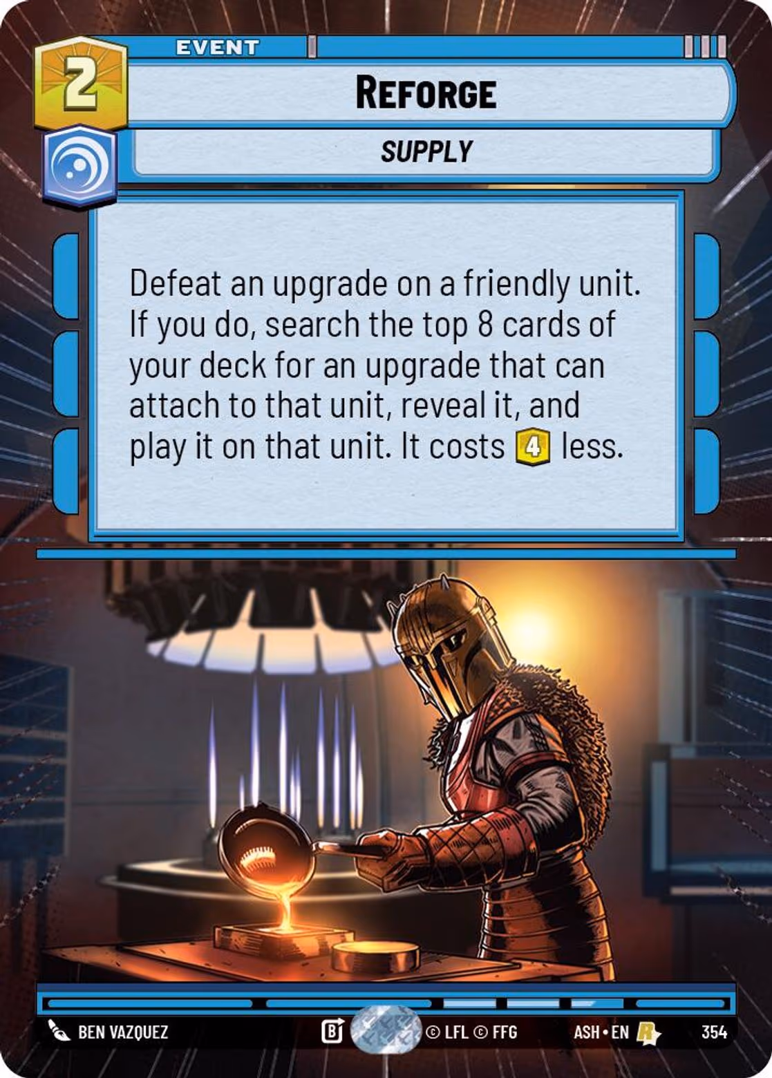 Reforge ASH-354 Hyperspace Star Wars Unlimited card