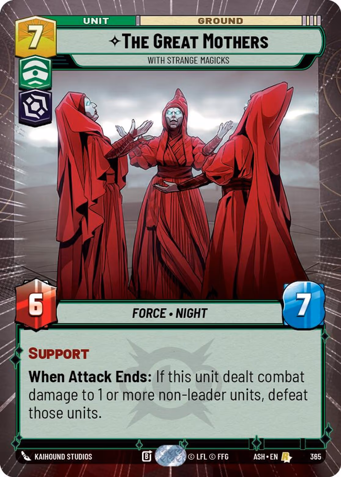The Great Mothers - With Strange Magicks ASH-365 Hyperspace Star Wars Unlimited card