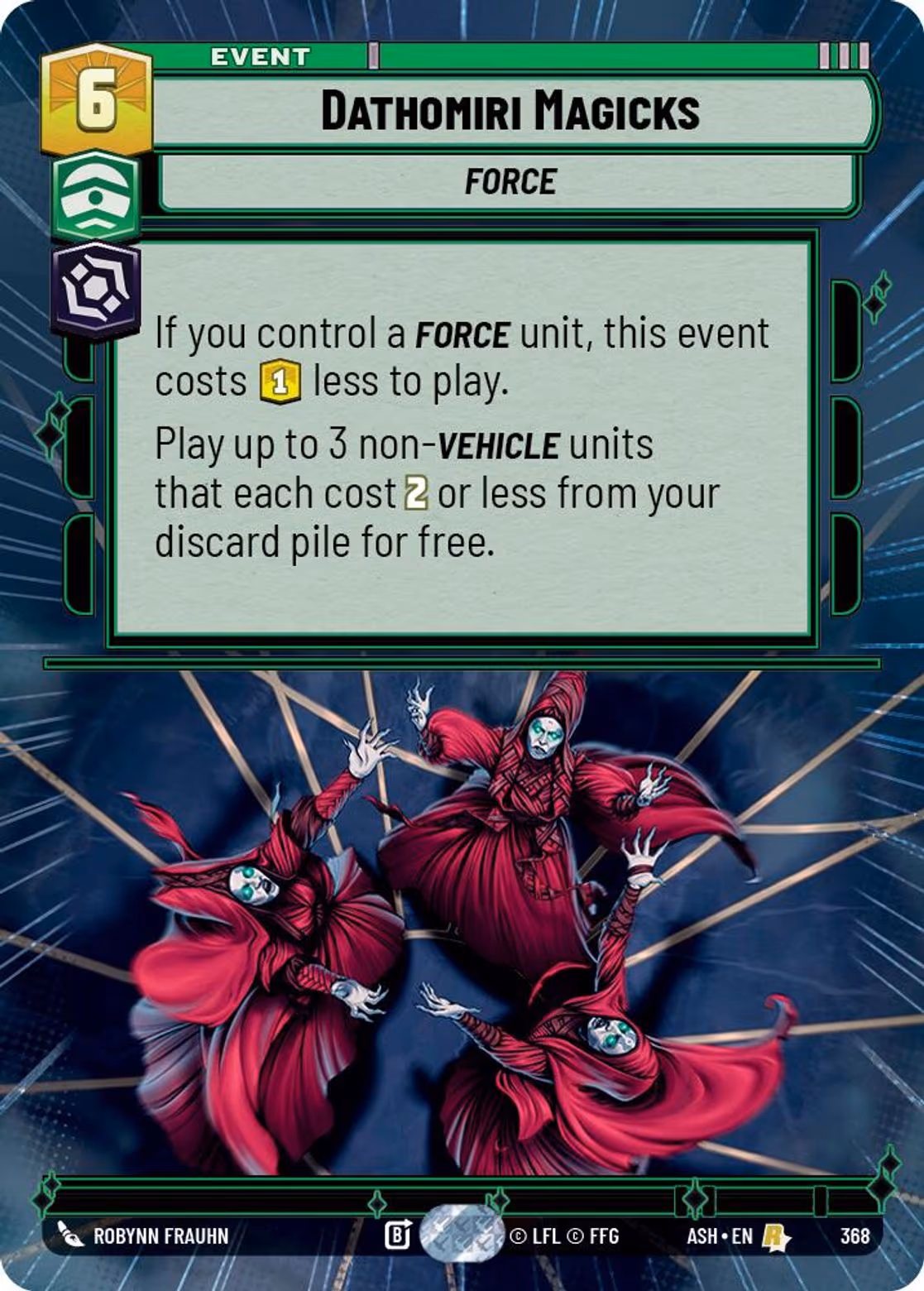 Dathomiri Magicks ASH-368 Hyperspace Star Wars Unlimited card