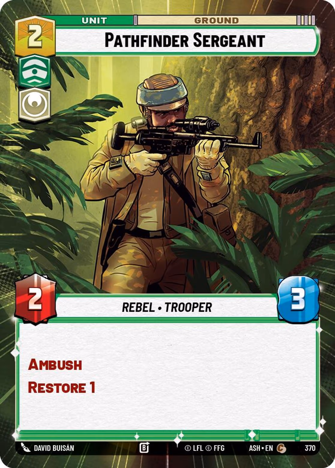Pathfinder Sergeant ASH-370 Hyperspace Star Wars Unlimited card