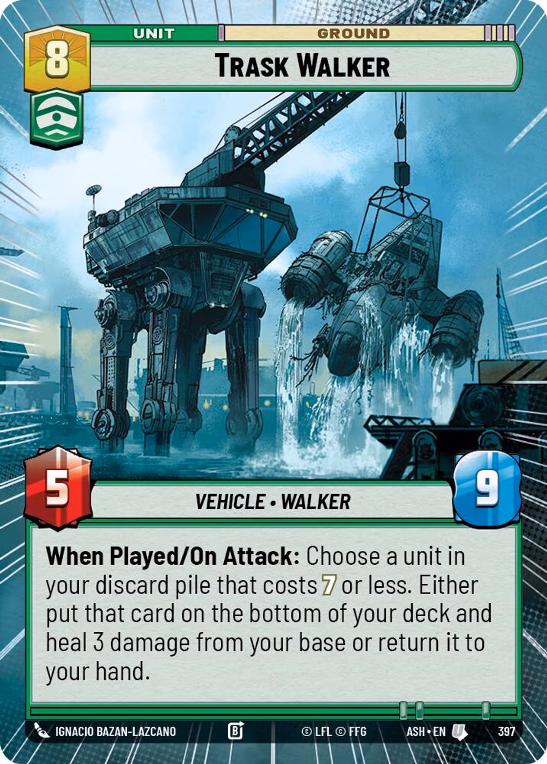 Trask Walker ASH-397 Hyperspace Star Wars Unlimited card