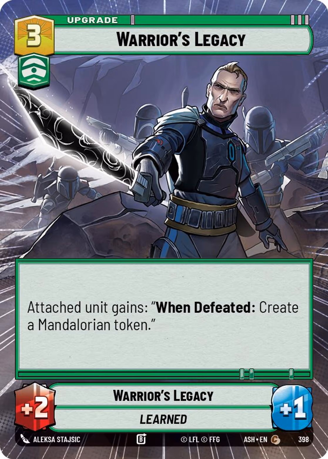 Warrior's Legacy ASH-398 Hyperspace Star Wars Unlimited card