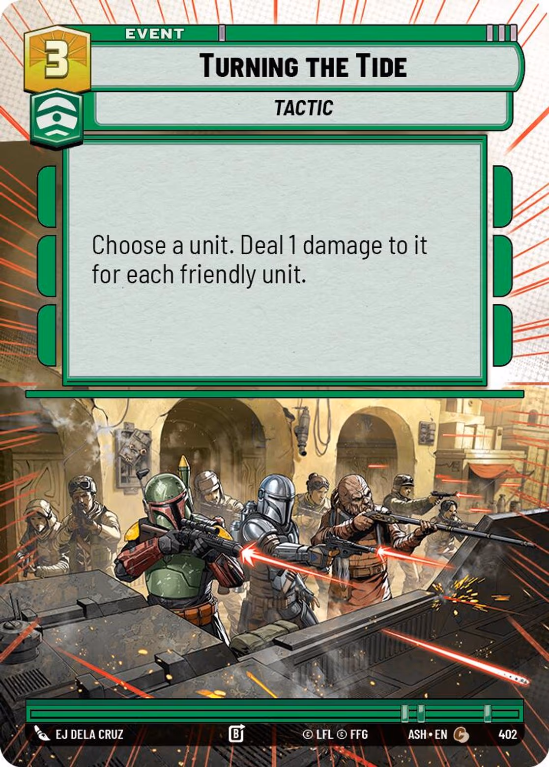 Turning the Tide ASH-402 Hyperspace Star Wars Unlimited card