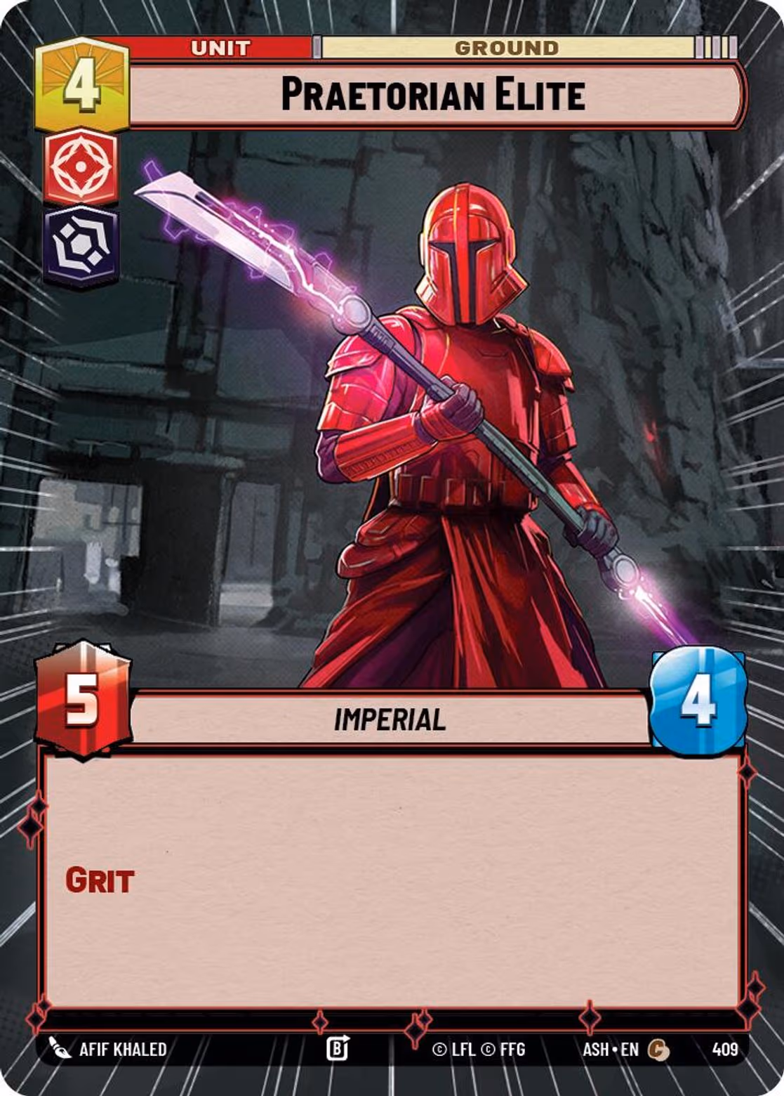 Praetorian Elite ASH-409 Hyperspace Star Wars Unlimited card