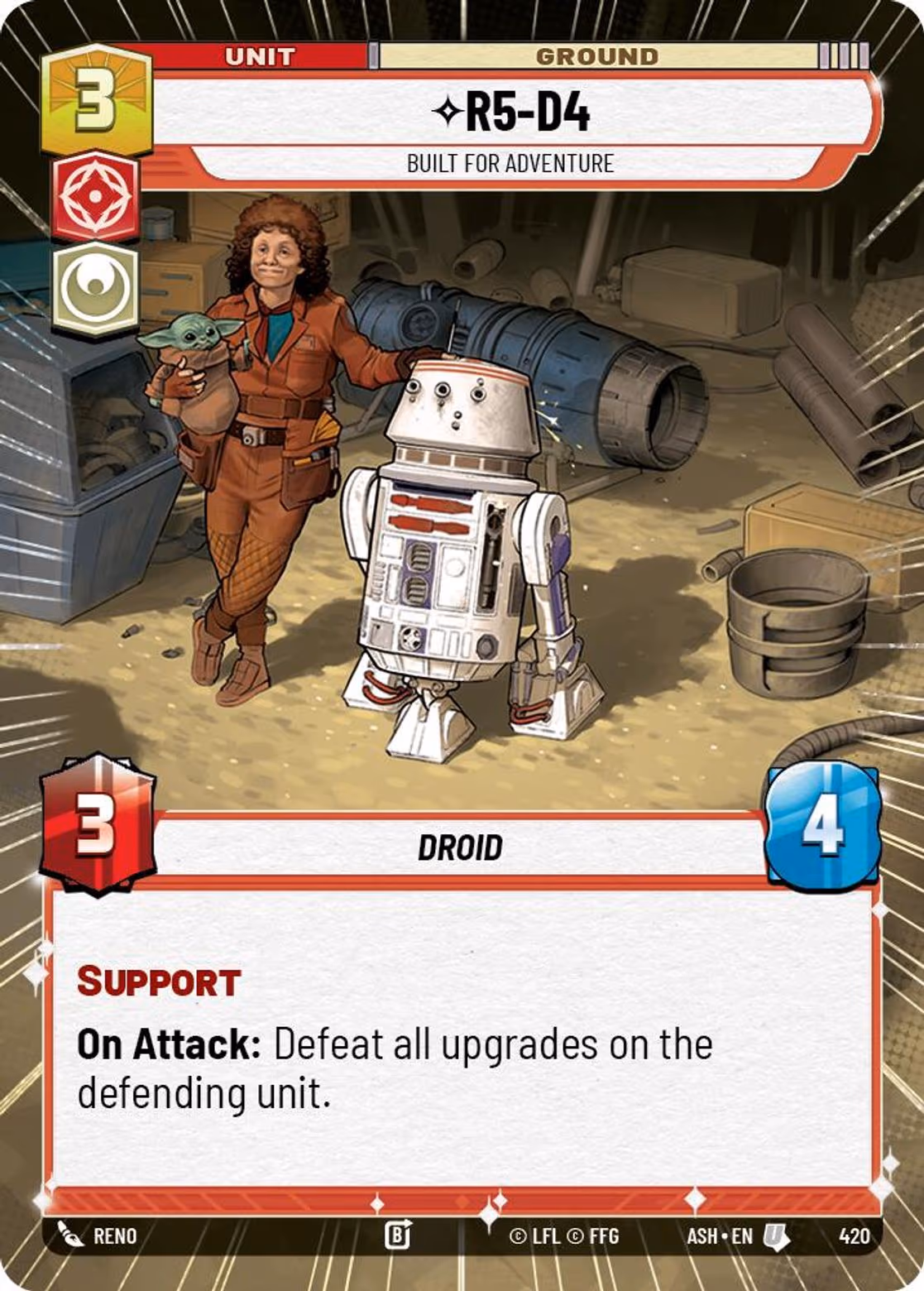 R5-D4 - Built for Adventure ASH-420 Hyperspace Star Wars Unlimited card