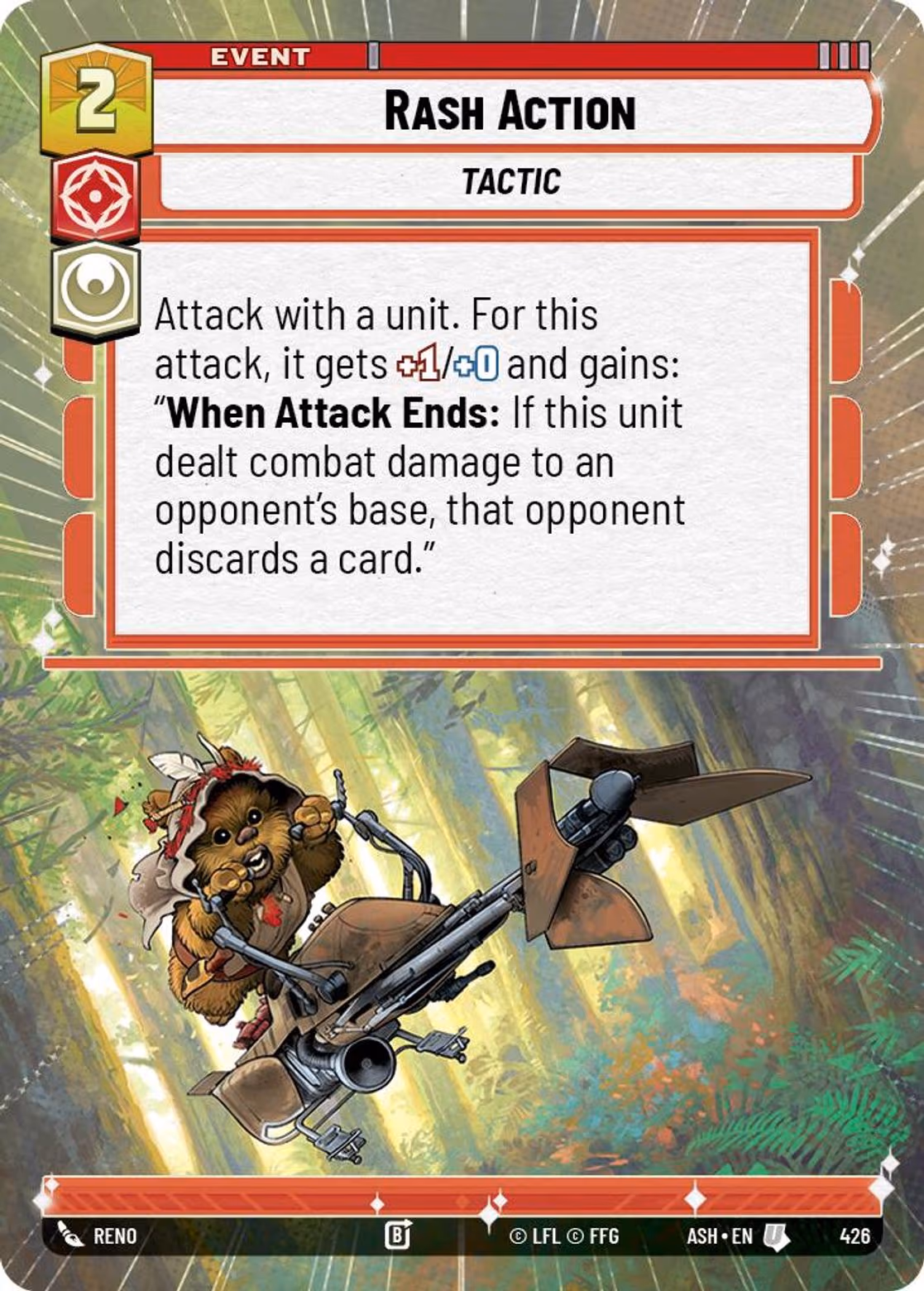 Rash Action ASH-426 Hyperspace Star Wars Unlimited card