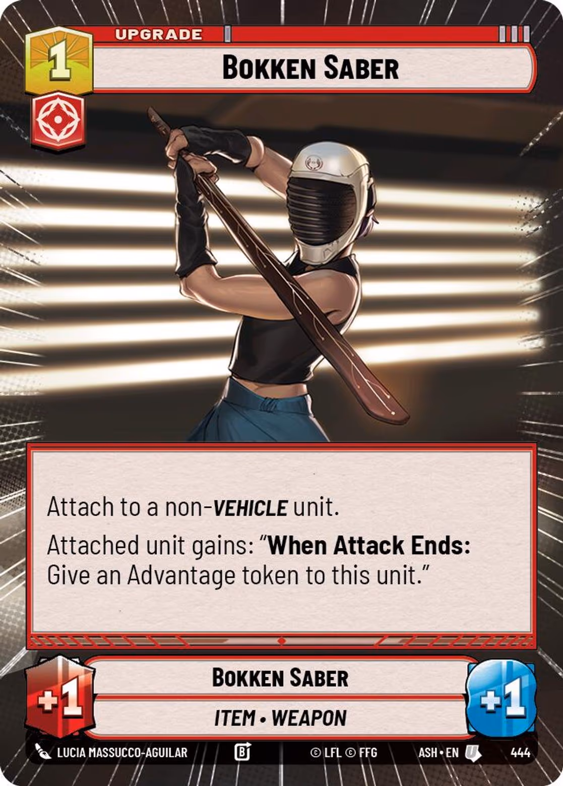 Bokken Saber ASH-444 Hyperspace Star Wars Unlimited card