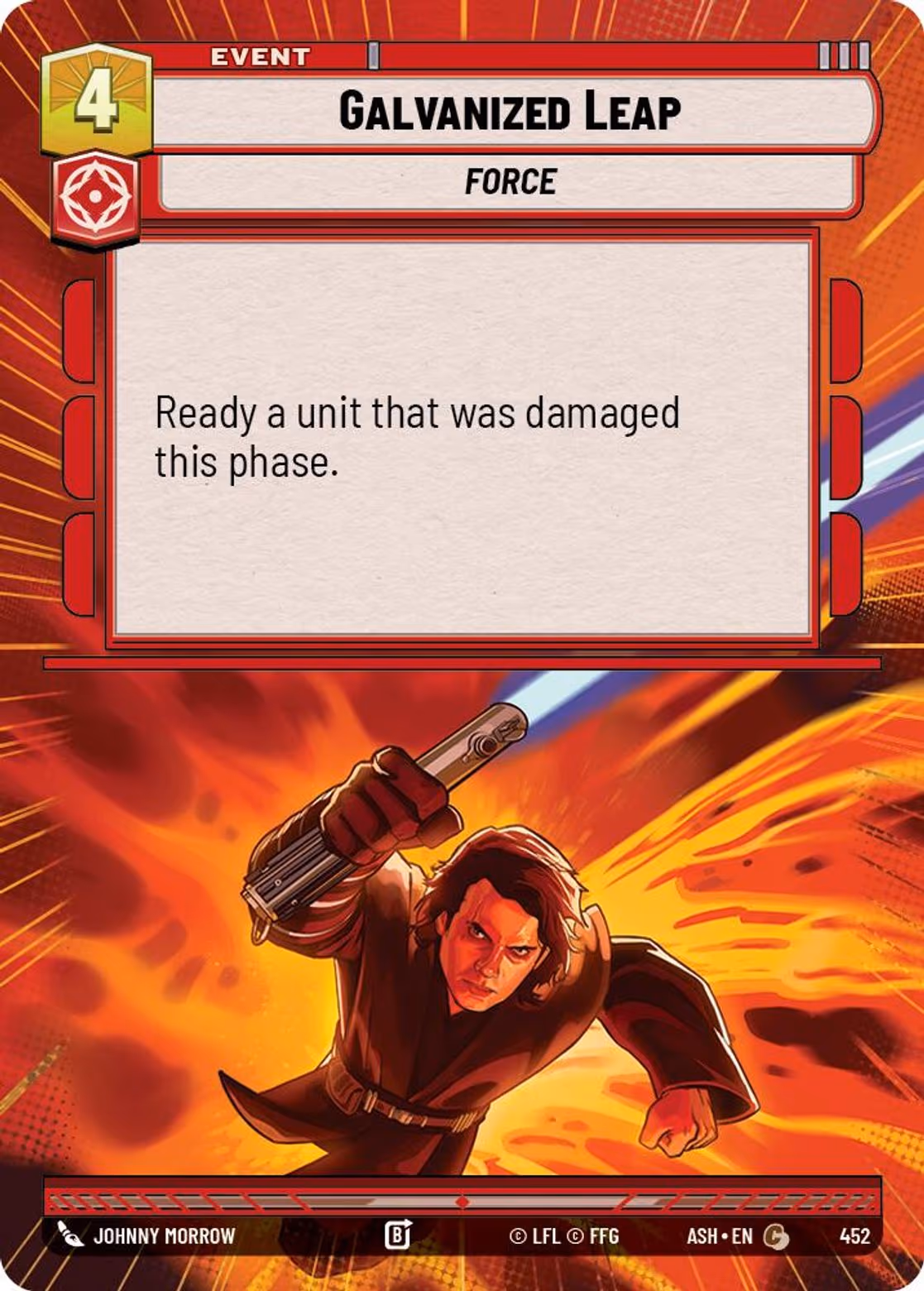 Galvanized Leap ASH-452 Hyperspace Star Wars Unlimited card