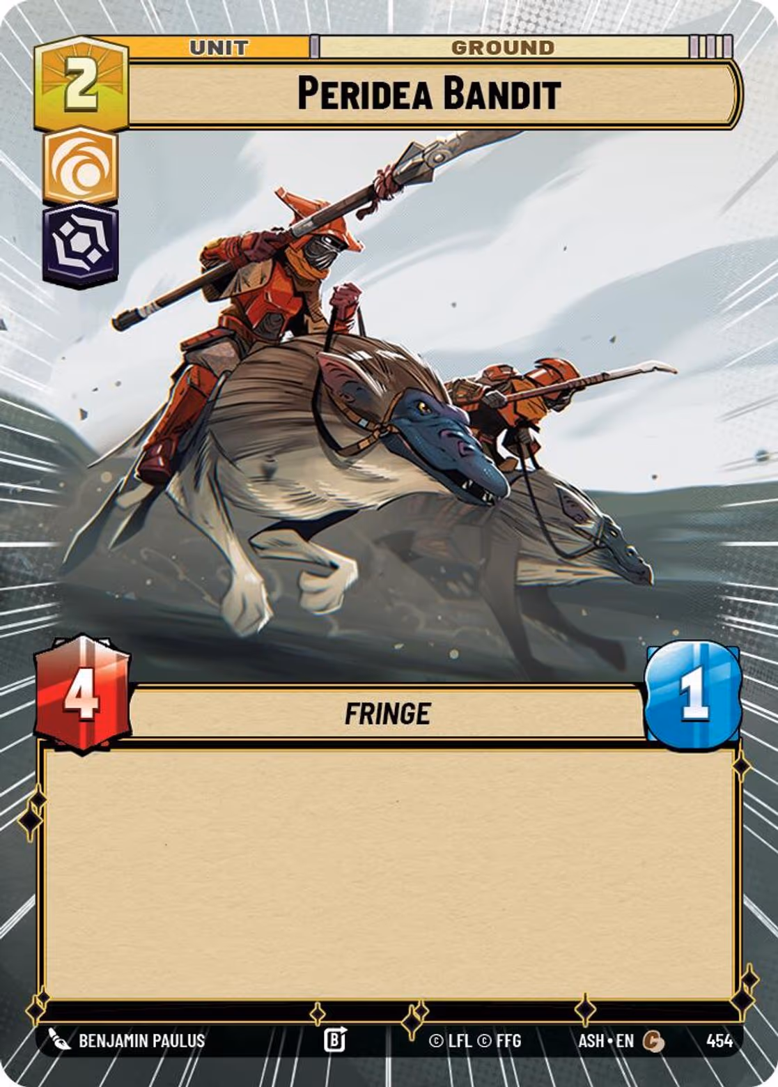 Peridea Bandit ASH-454 Hyperspace Star Wars Unlimited card