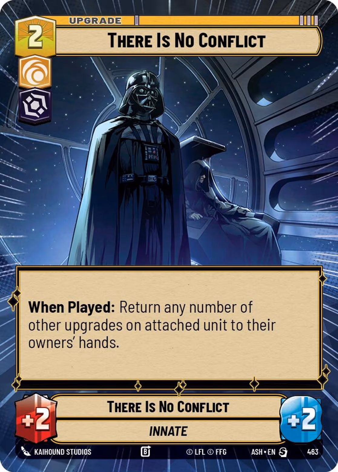 There Is No Conflict ASH-463 Hyperspace Star Wars Unlimited card