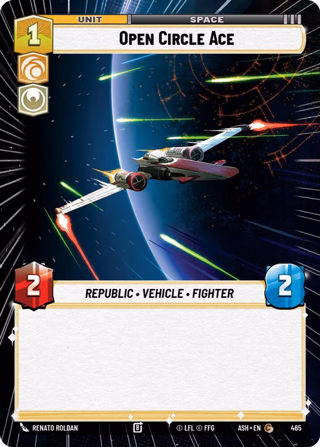 Open Circle Ace ASH-465 Hyperspace Star Wars Unlimited card