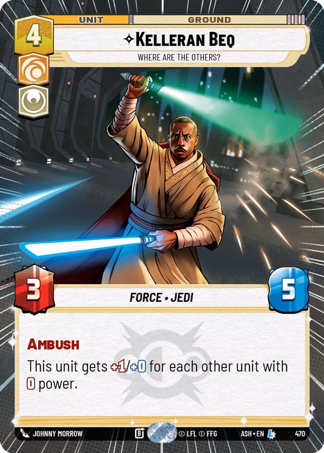 Kelleran Beq - Where are the Others? ASH-470 Hyperspace Star Wars Unlimited card