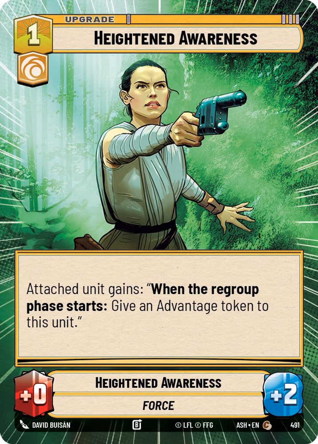 Heightened Awareness ASH-491 Hyperspace Star Wars Unlimited card