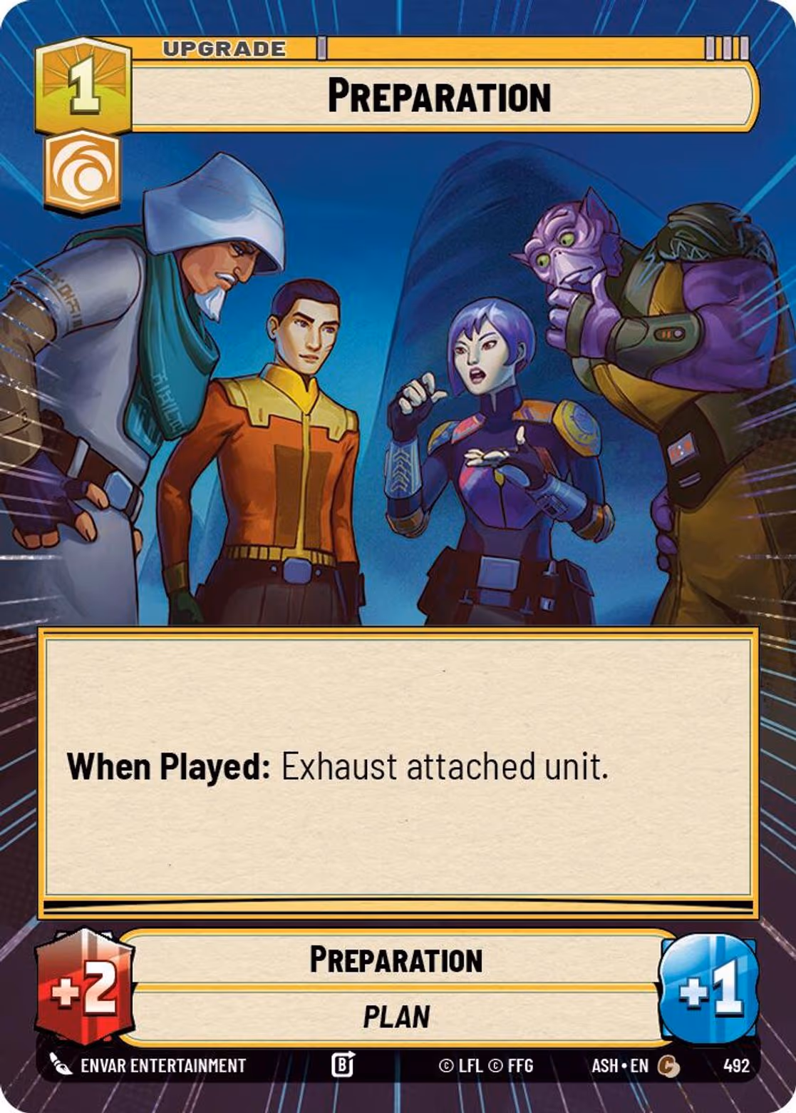 Preparation ASH-492 Hyperspace Star Wars Unlimited card