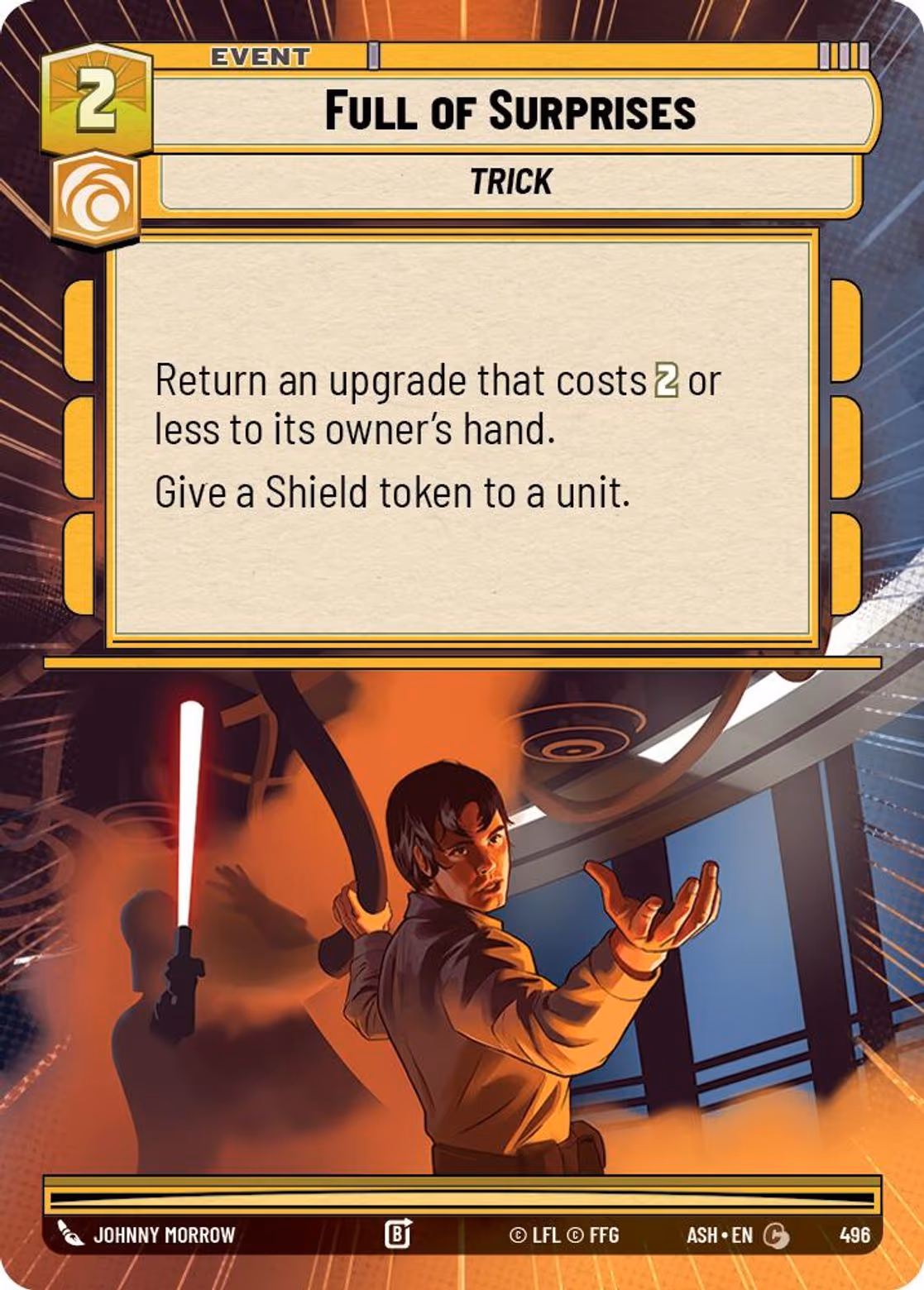 Full of Surprises ASH-496 Hyperspace Star Wars Unlimited card