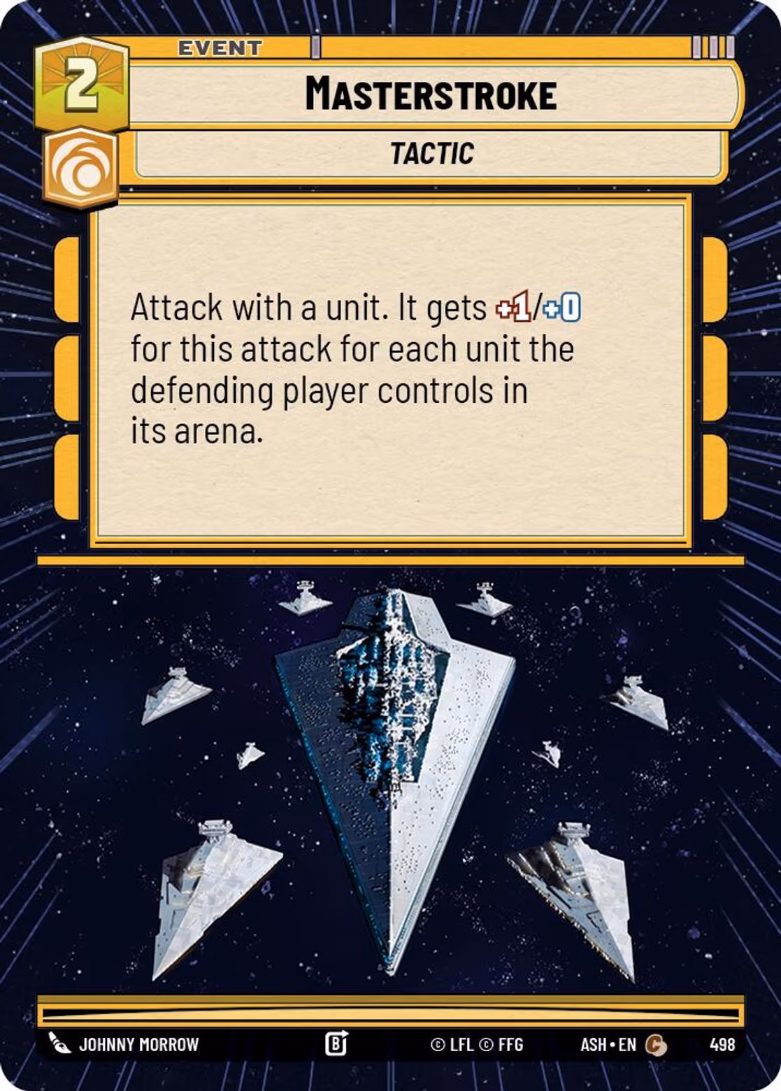 Masterstroke ASH-498 Hyperspace Star Wars Unlimited card