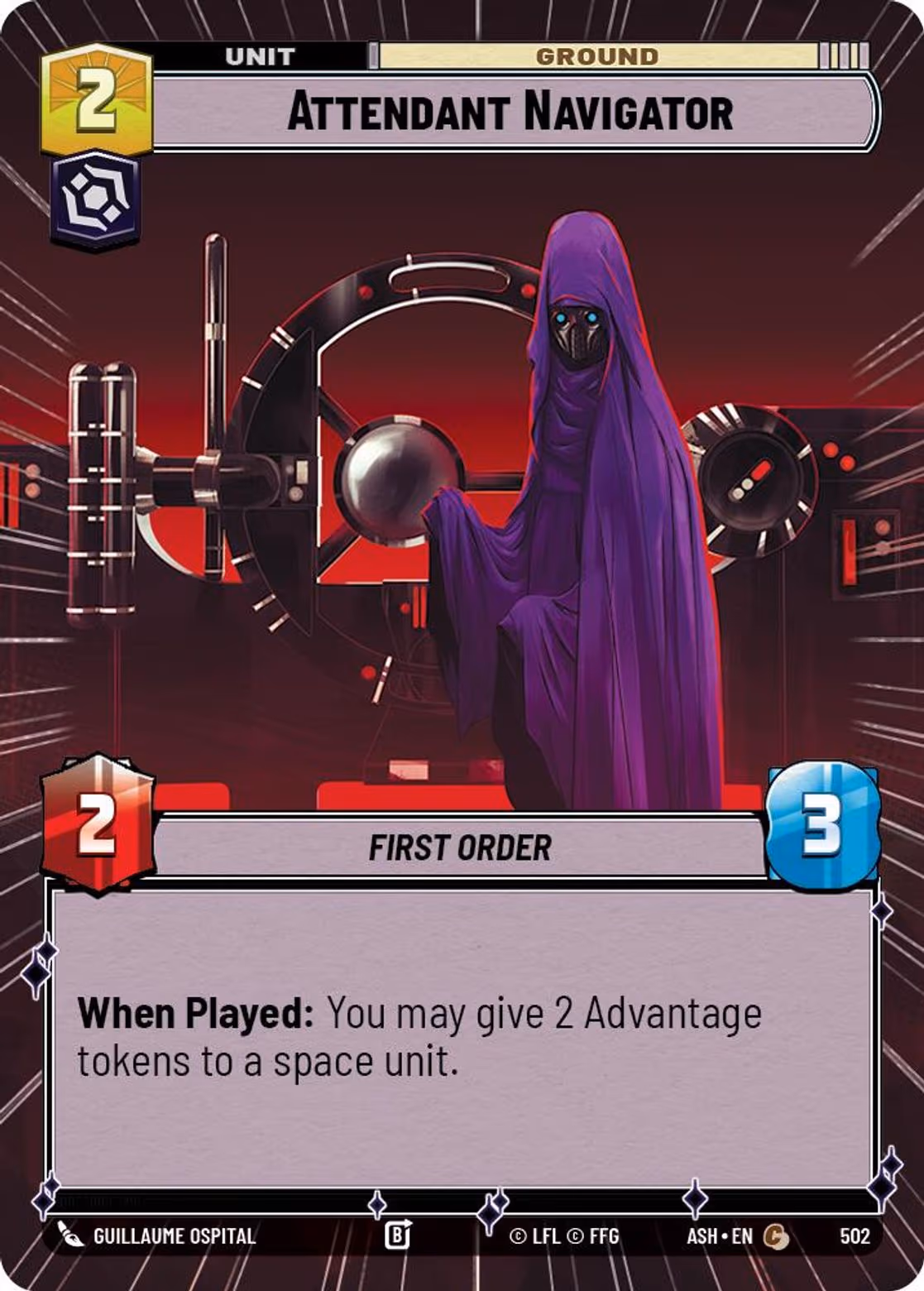 Attendant Navigator ASH-502 Hyperspace Star Wars Unlimited card