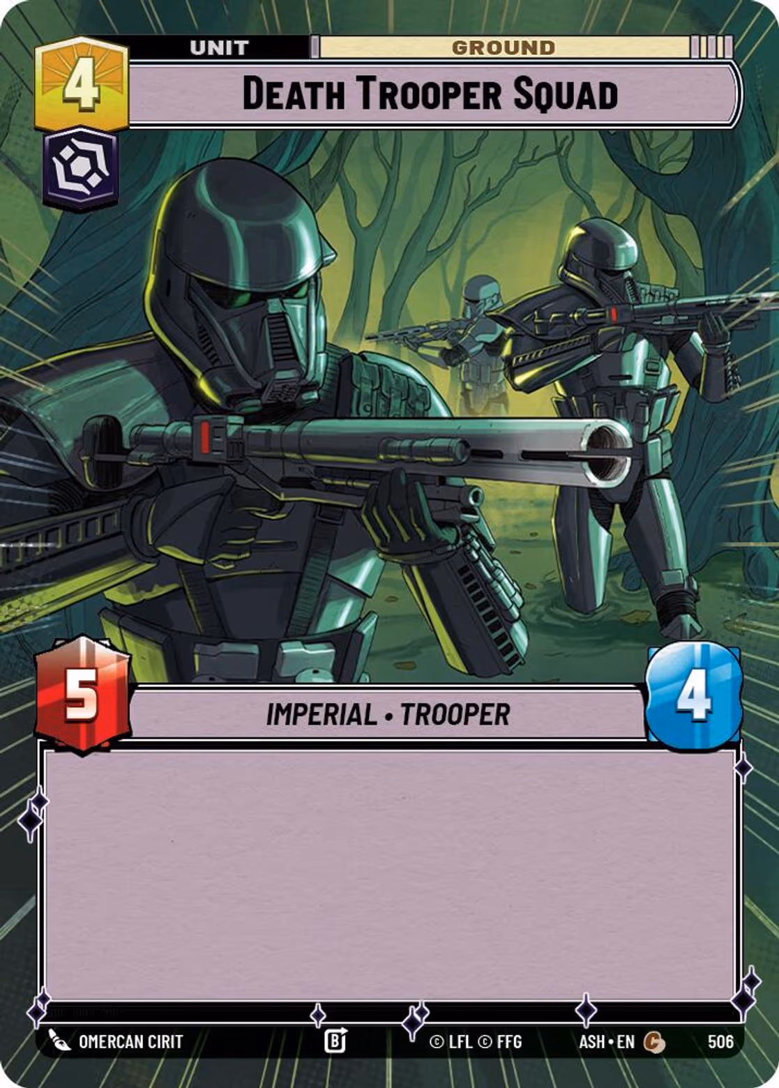 Death Trooper Squad ASH-506 Hyperspace Star Wars Unlimited card