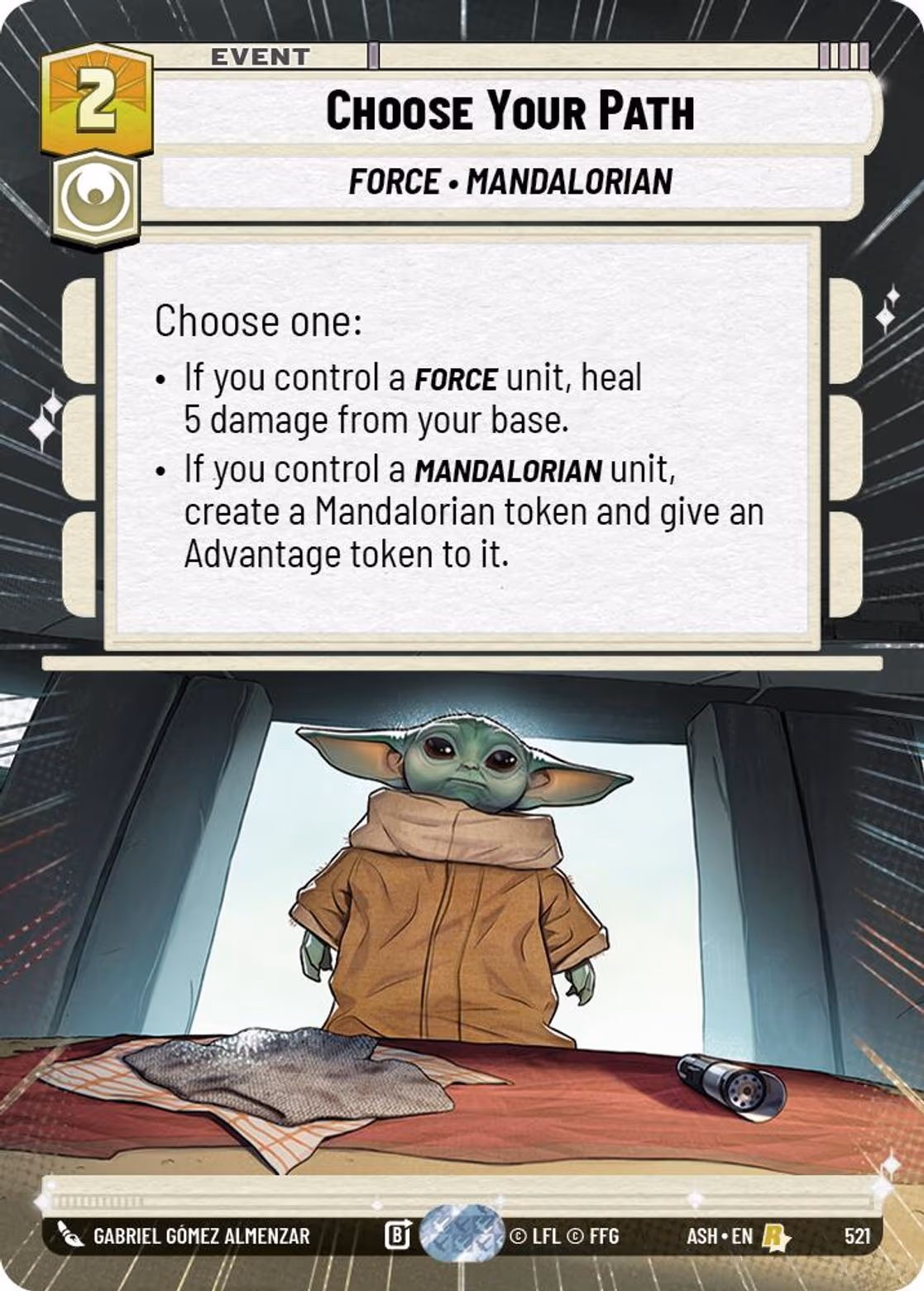 Choose Your Path ASH-521 Hyperspace Star Wars Unlimited card