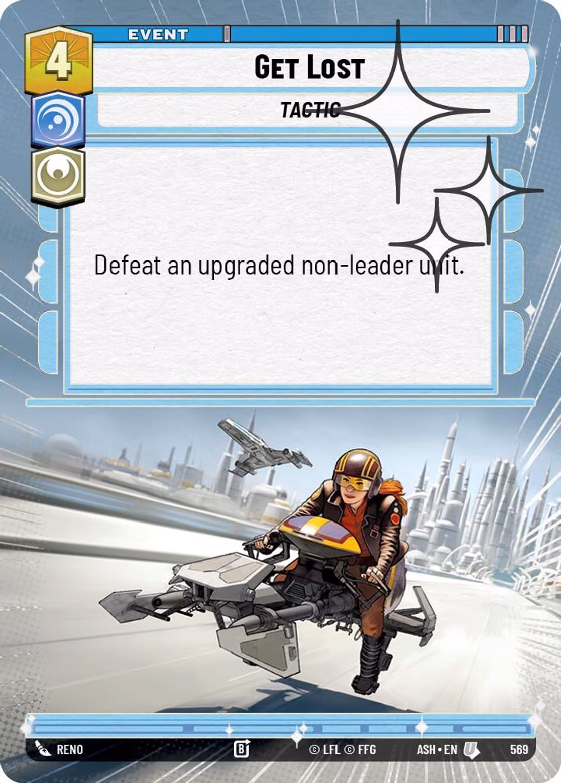 Get Lost ASH-569 Hyperspace Foil Star Wars Unlimited card