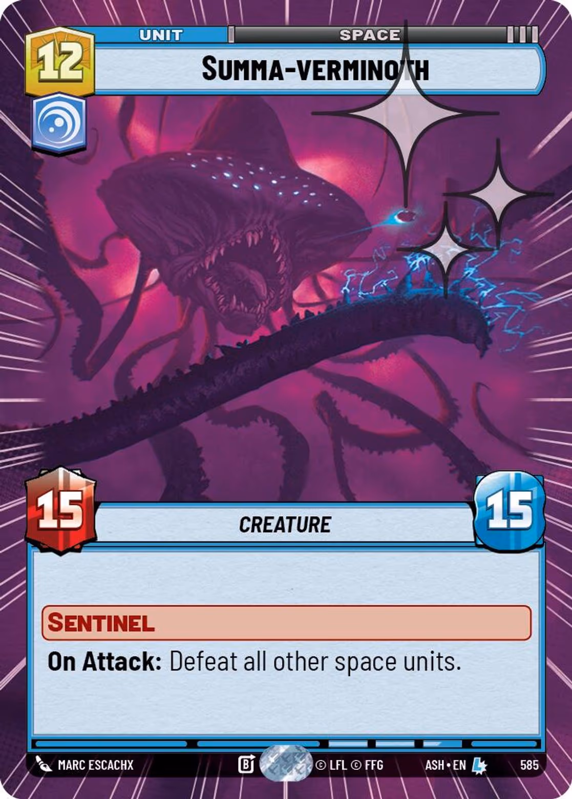Summa-verminoth ASH-585 Hyperspace Foil Star Wars Unlimited card