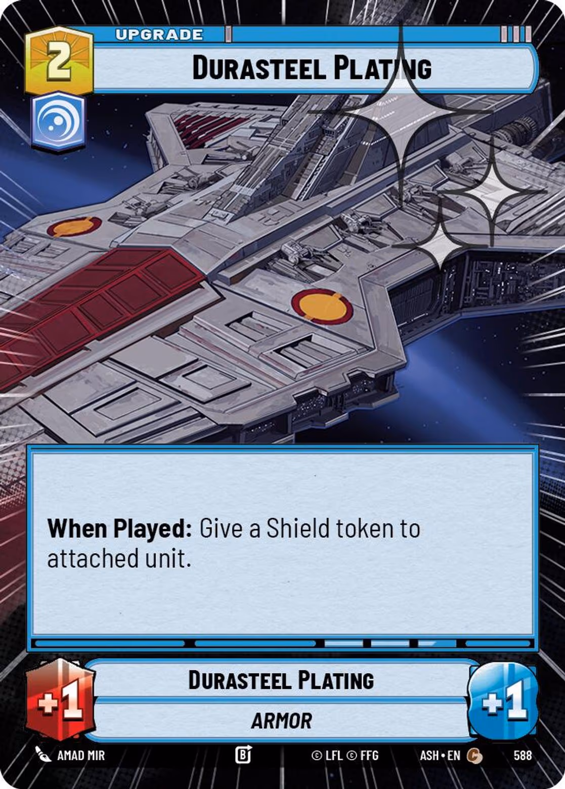 Durasteel Plating ASH-588 Hyperspace Foil Star Wars Unlimited card