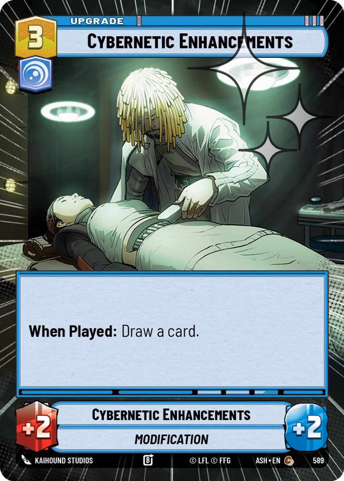 Cybernetic Enhancements ASH-589 Hyperspace Foil Star Wars Unlimited card