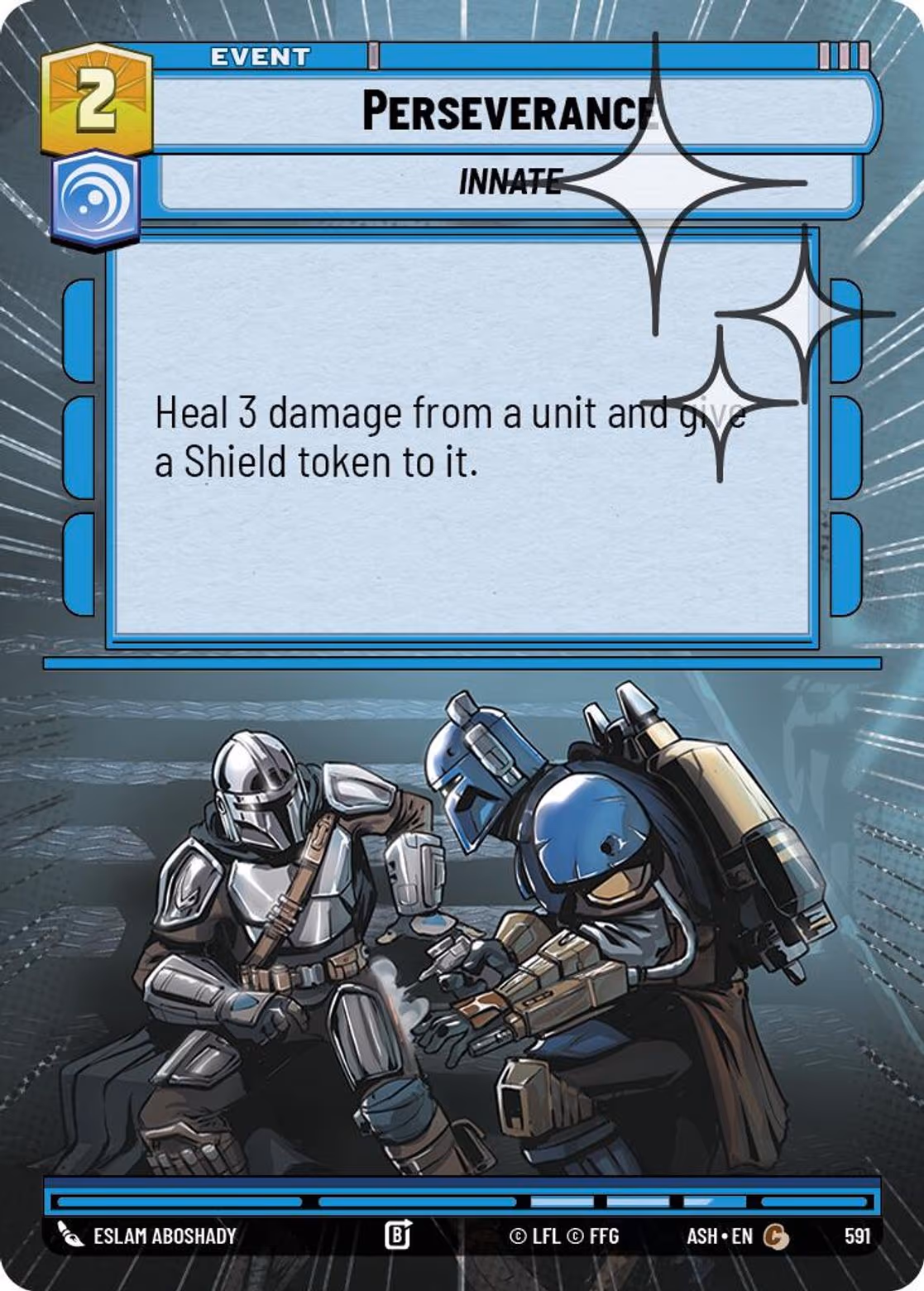 Perserverance ASH-591 Hyperspace Foil Star Wars Unlimited card