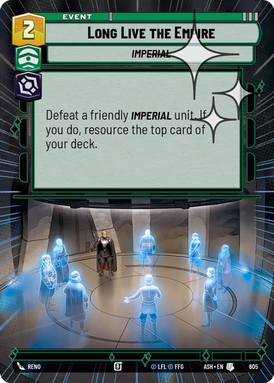 Long Live the Empire ASH-605 Hyperspace Foil Star Wars Unlimited card