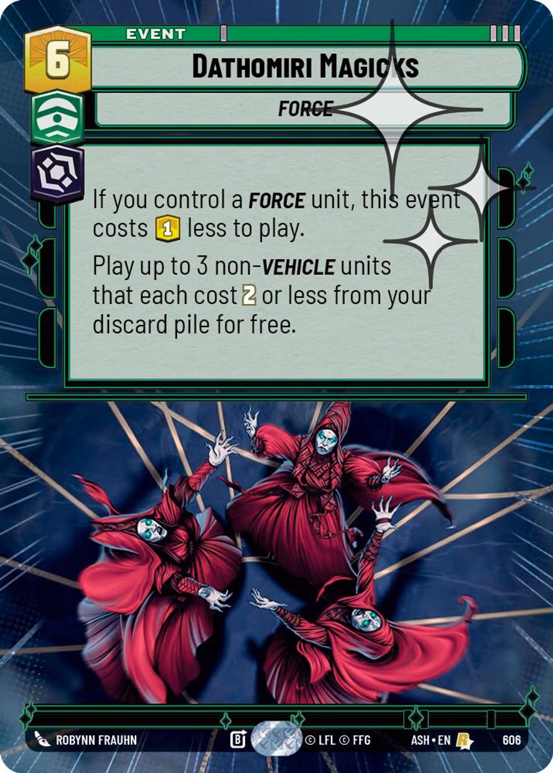 Dathomiri Magicks ASH-606 Hyperspace Foil Star Wars Unlimited card