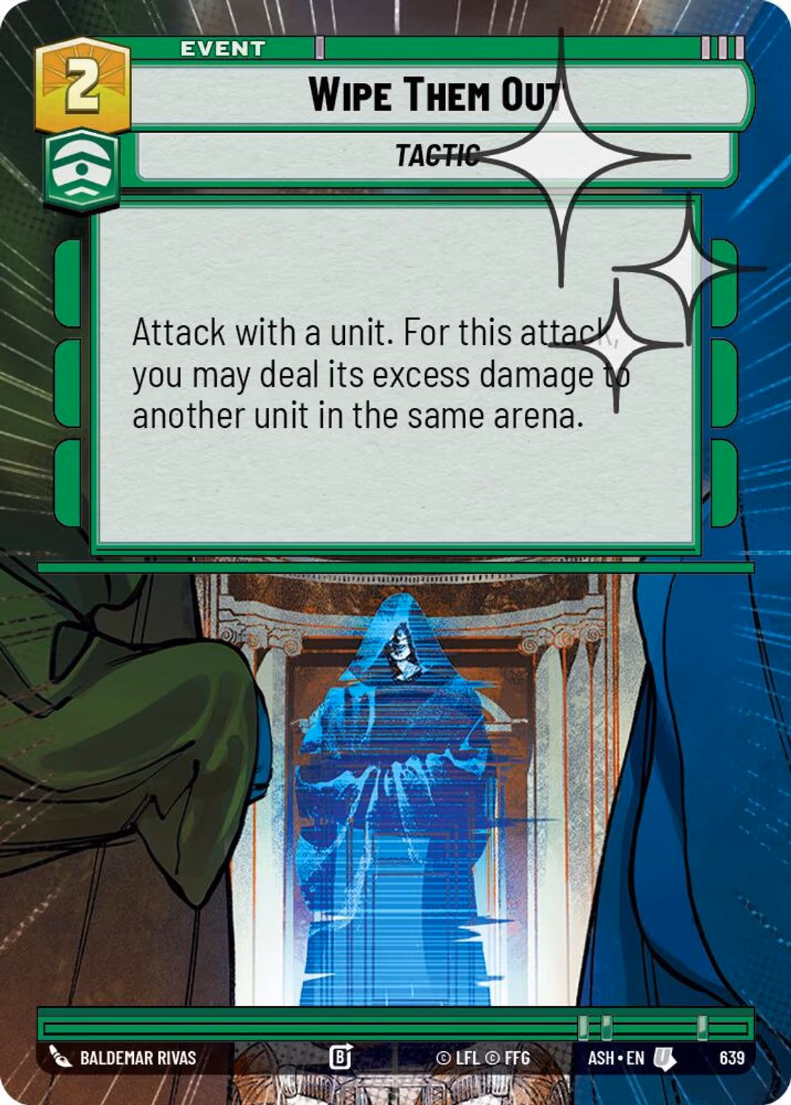 Wipe Them Out ASH-639 Hyperspace Foil Star Wars Unlimited card