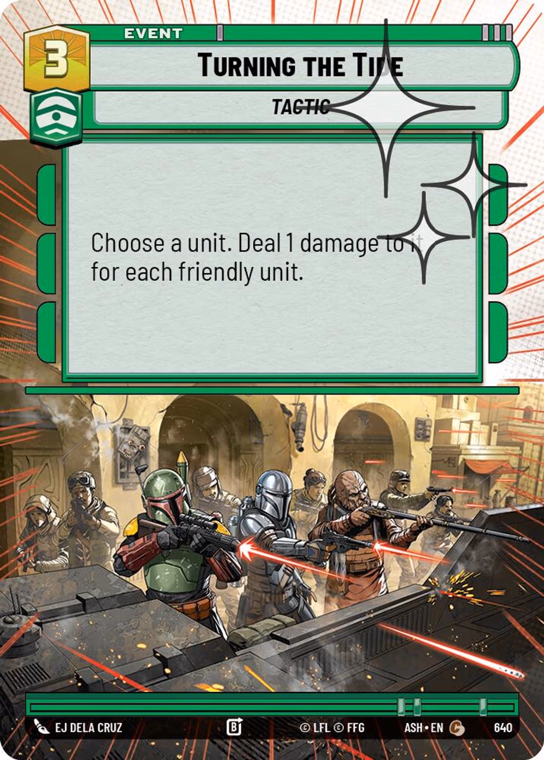 Turning the Tide ASH-640 Hyperspace Foil Star Wars Unlimited card