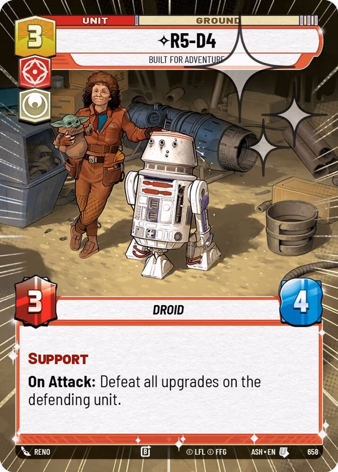 R5-D4 - Built for Adventure ASH-658 Hyperspace Foil Star Wars Unlimited card