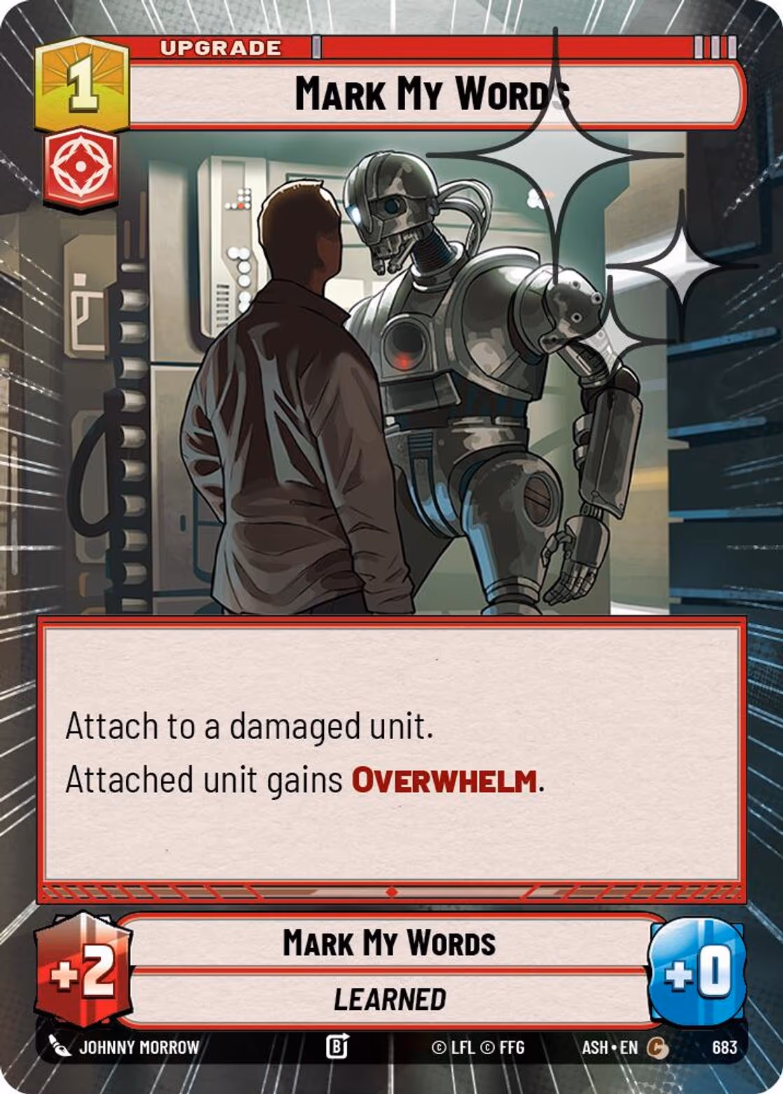 Mark My Words ASH-683 Hyperspace Foil Star Wars Unlimited card