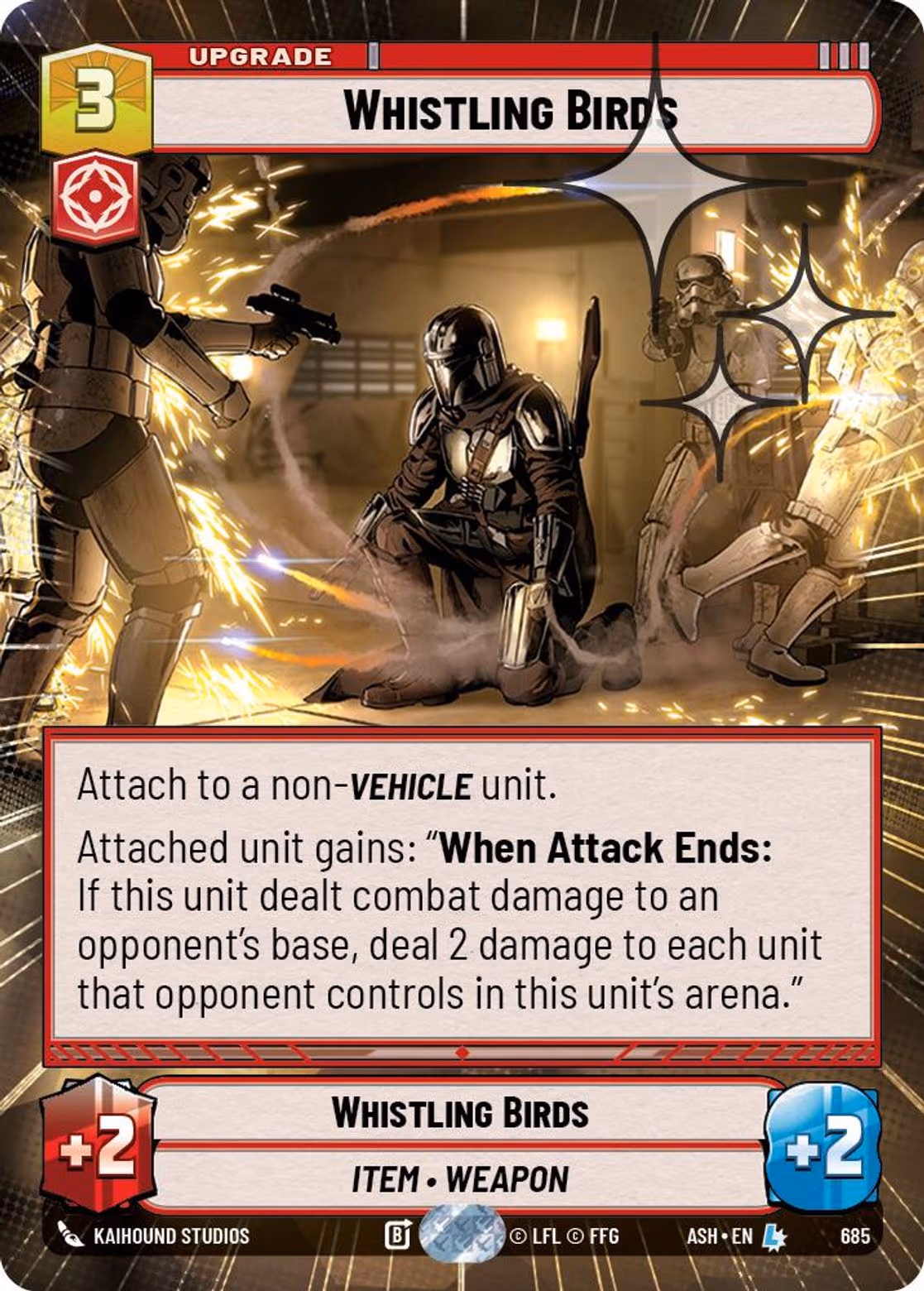 Whistling Birds ASH-685 Hyperspace Foil Star Wars Unlimited card