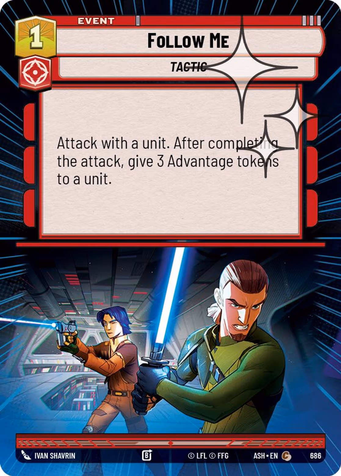 Follow Me ASH-686 Hyperspace Foil Star Wars Unlimited card