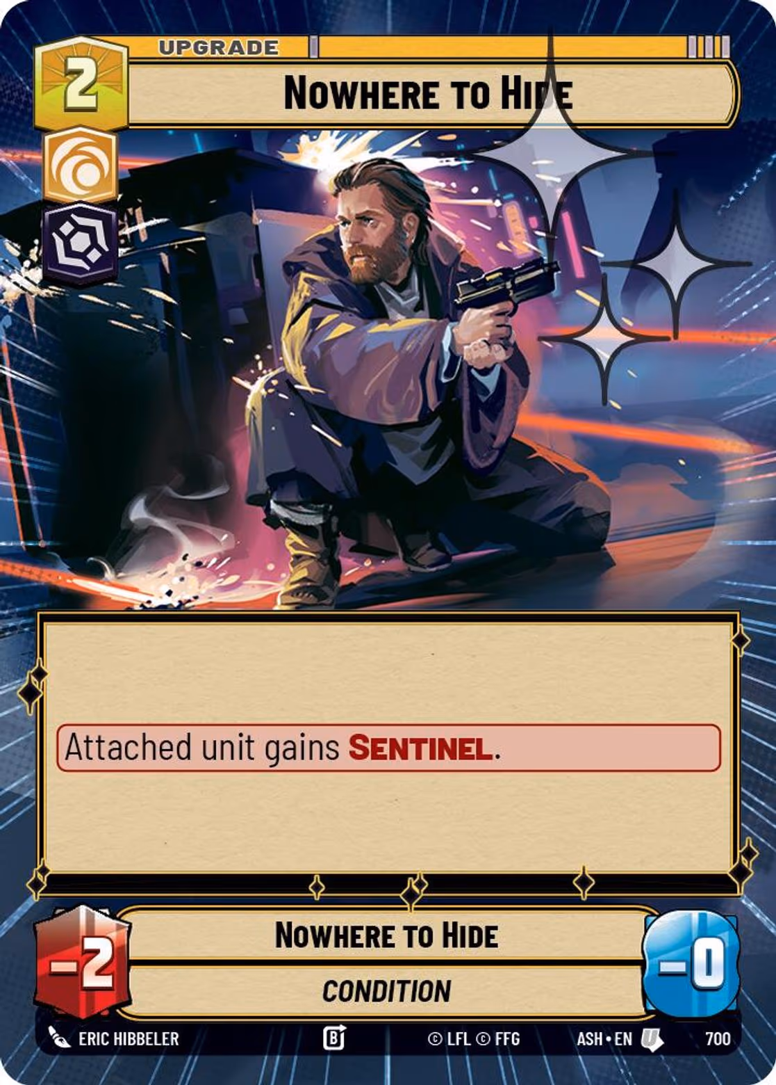 Nowhere to Hide ASH-700 Hyperspace Foil Star Wars Unlimited card