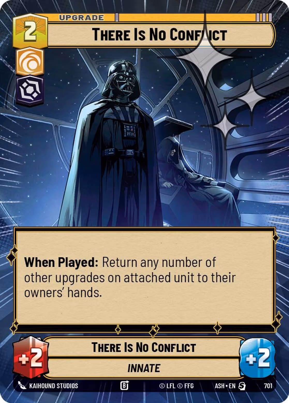 There Is No Conflict ASH-701 Hyperspace Foil Star Wars Unlimited card
