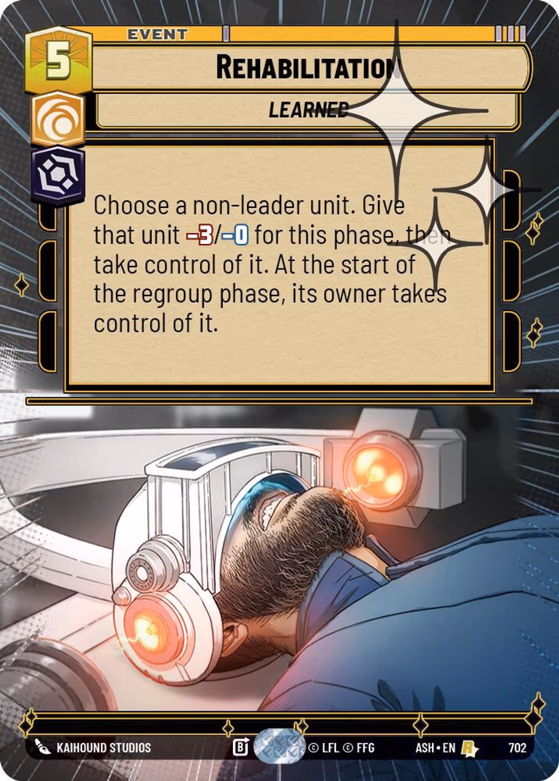 Rehabilitation ASH-702 Hyperspace Foil Star Wars Unlimited card