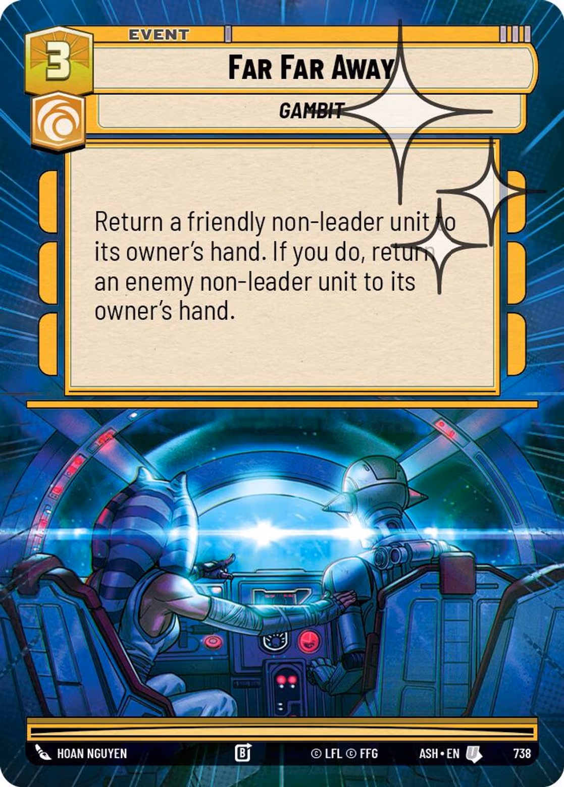 Far Far Away ASH-738 Hyperspace Foil Star Wars Unlimited card