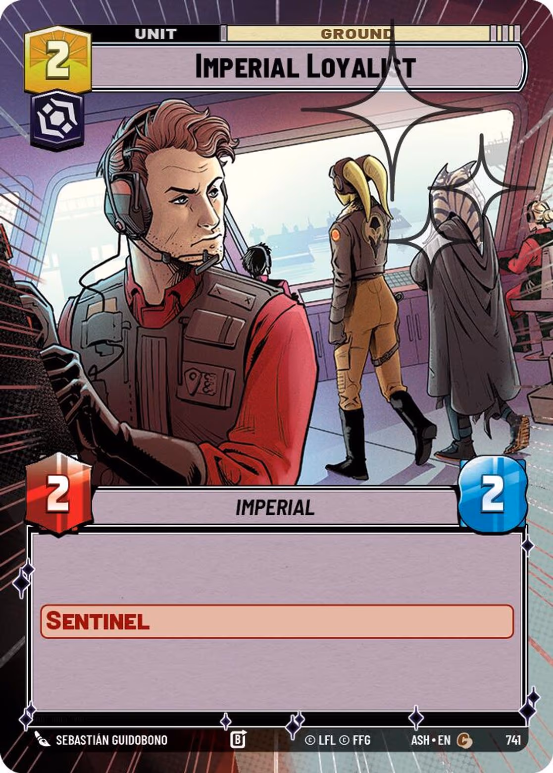 Imperial Loyalist ASH-741 Hyperspace Foil Star Wars Unlimited card