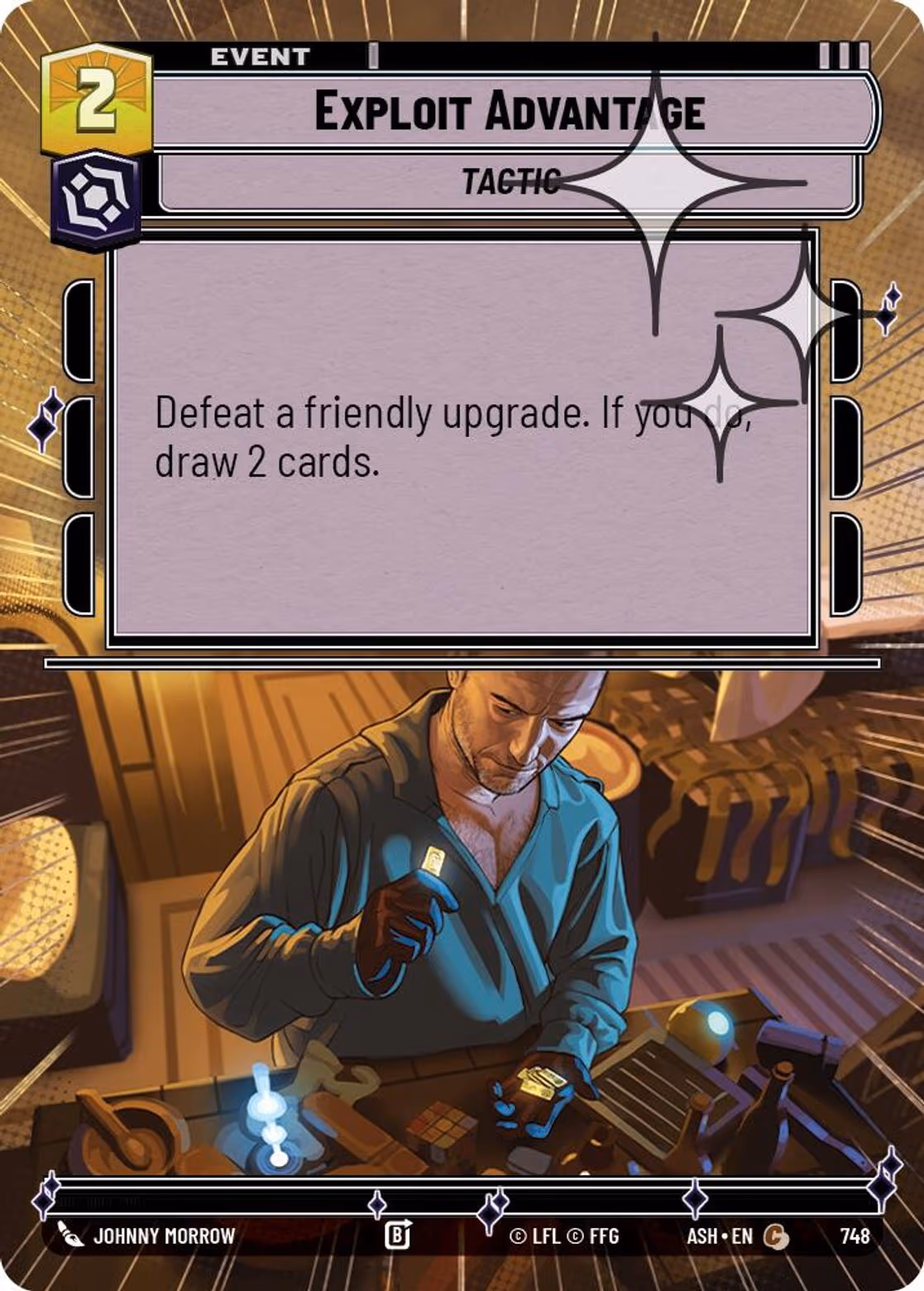 Exploit Advantage ASH-748 Hyperspace Foil Star Wars Unlimited card