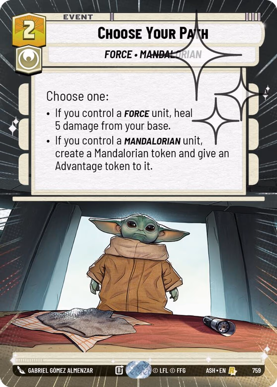 Choose Your Path ASH-759 Hyperspace Foil Star Wars Unlimited card